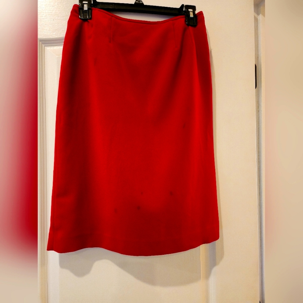 Red skirt